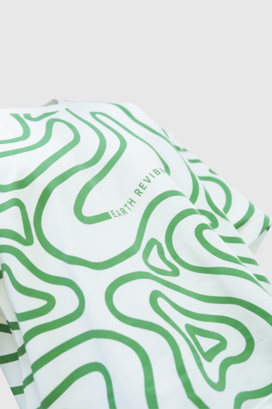 Herbal White All-Over Print Boxy Tee