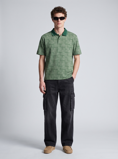 All-Over Print Boxy Polo