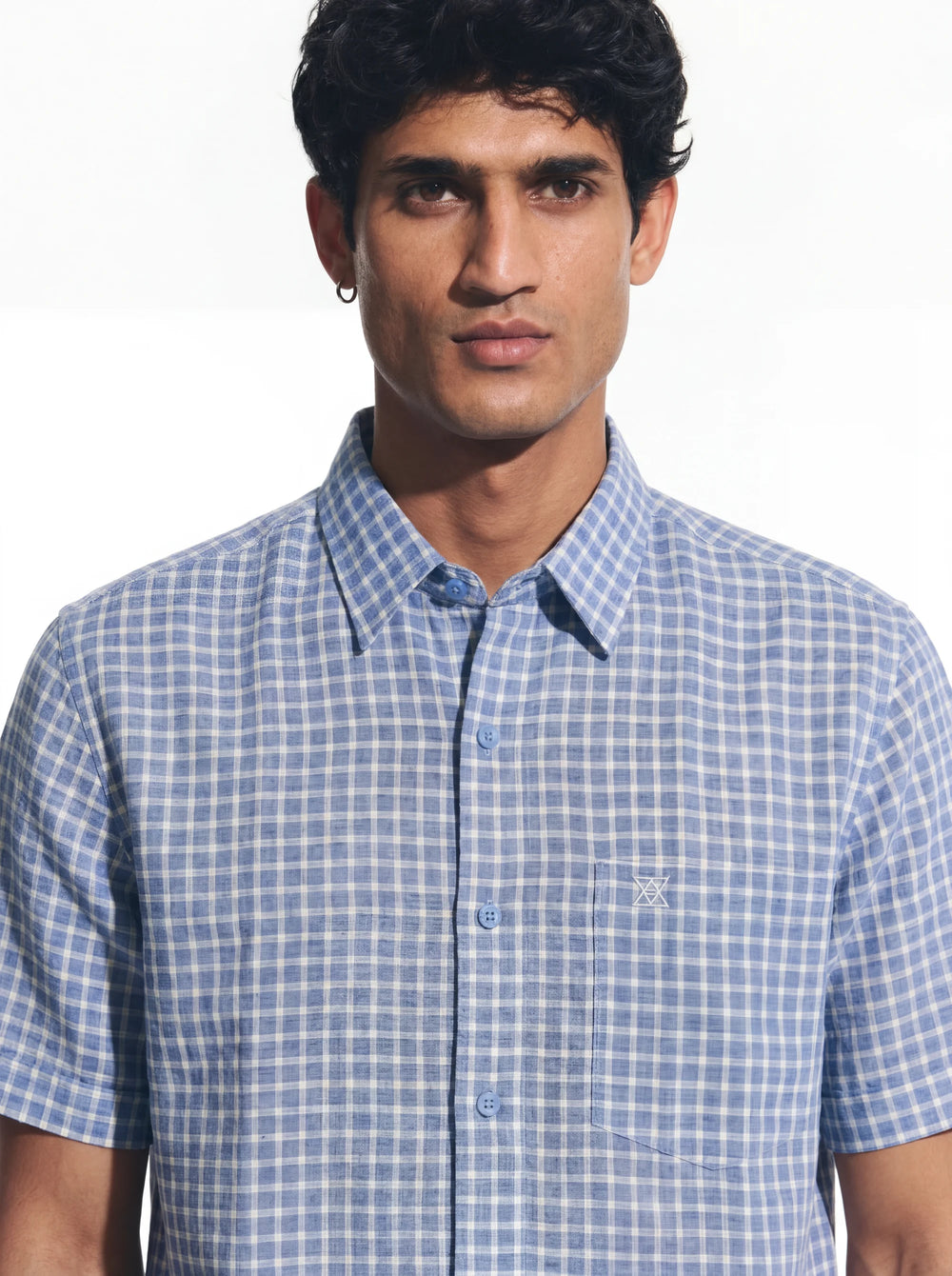 Aqua Trail Check Camp Shirt