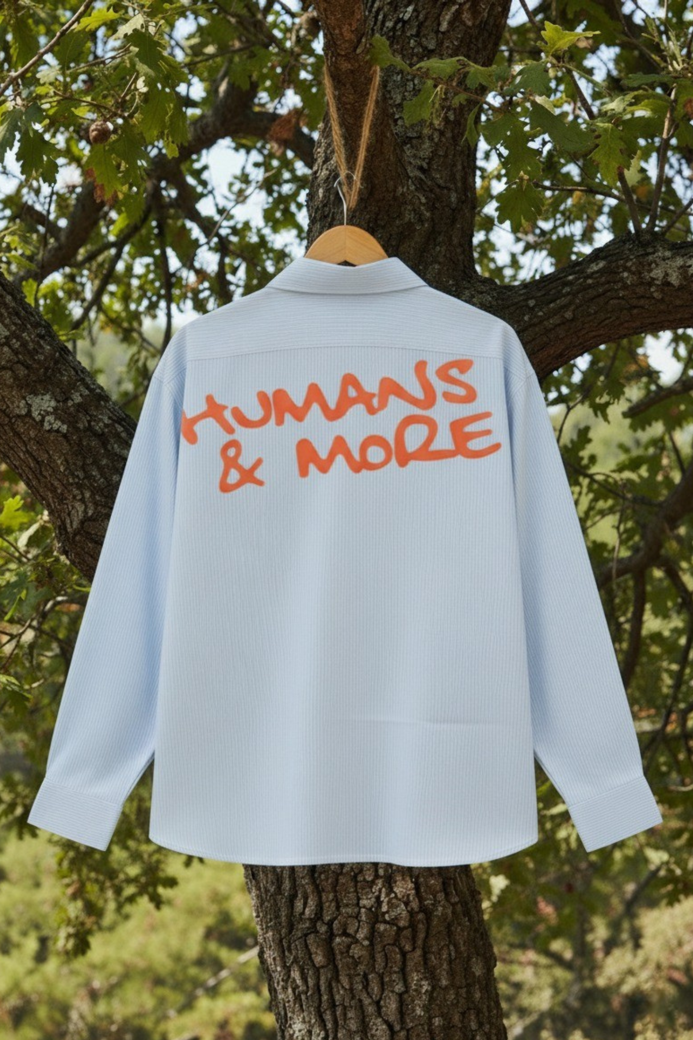 Blu (Skin Cotton Oversized Stripe boxy fit Shirt)