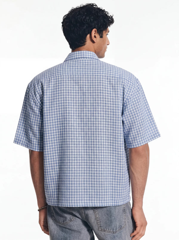 Aqua Trail Check Camp Shirt