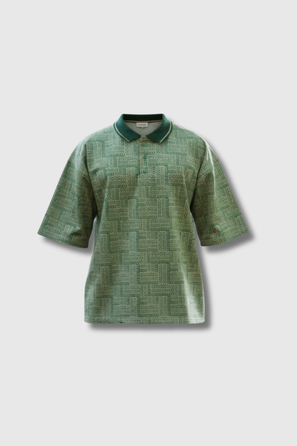 All-Over Print Formal Boxy polo