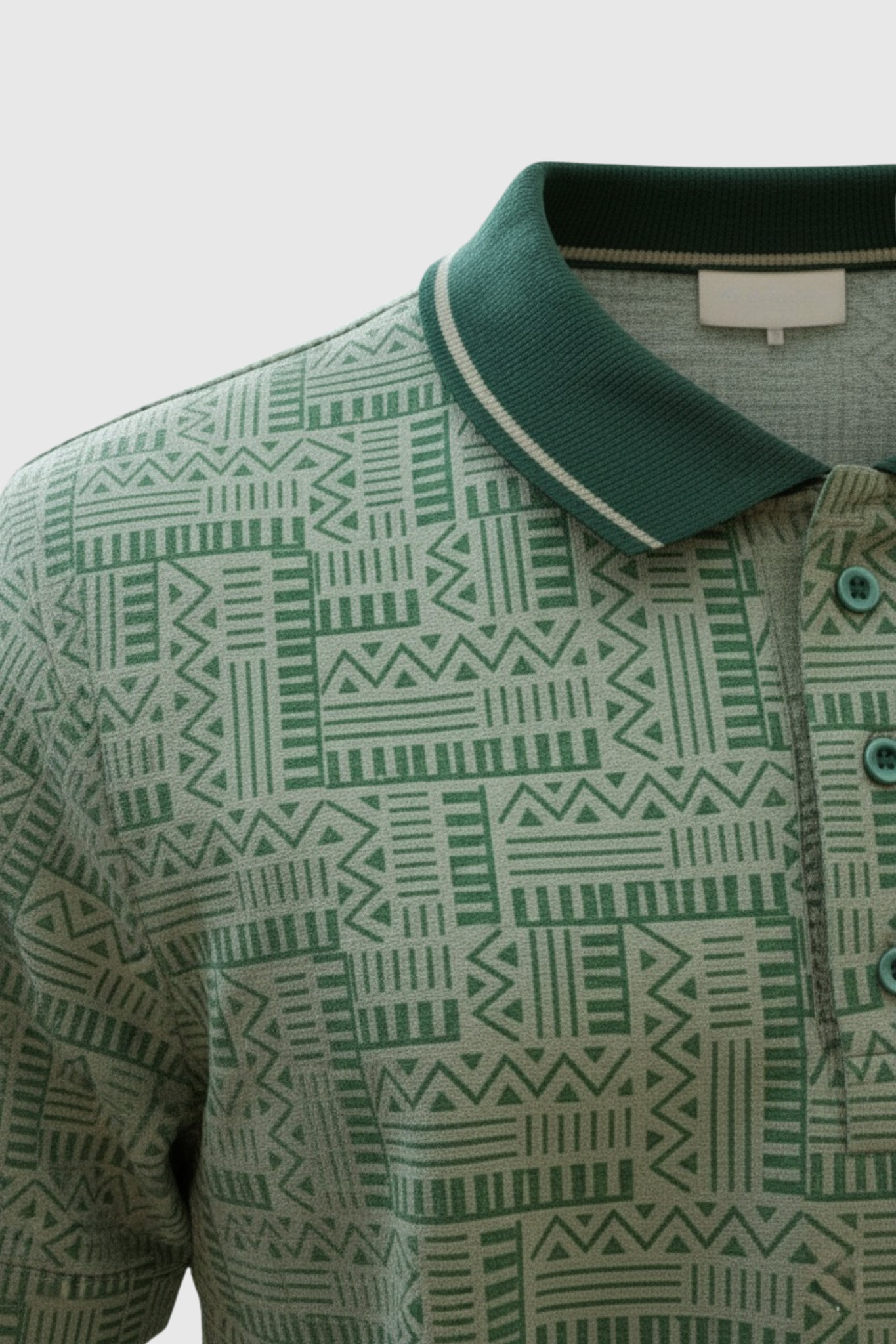 All-Over Print Formal Boxy polo