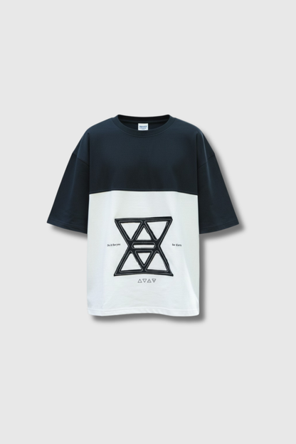 Two-Panel Minimal Branding boxy Tee