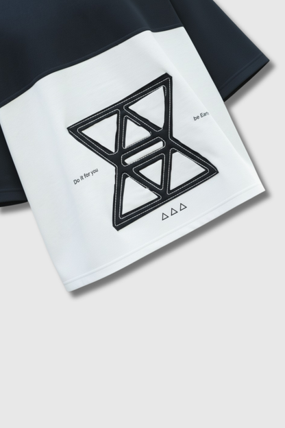 Two-Panel Minimal Branding boxy Tee