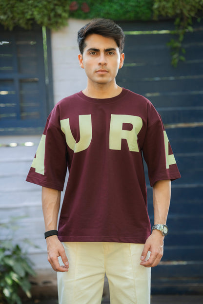 “A-to-A” Maroon Graphic Tee