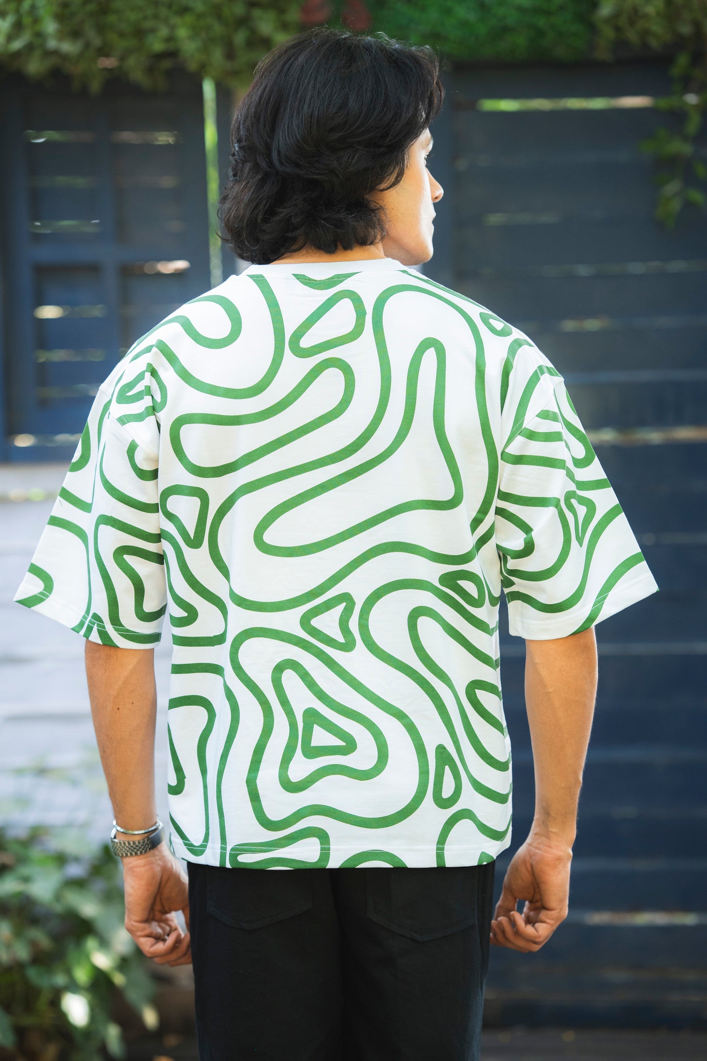 Herbal White All-Over Print Boxy Tee