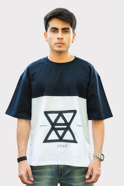 Two-Panel Minimal Branding boxy Tee