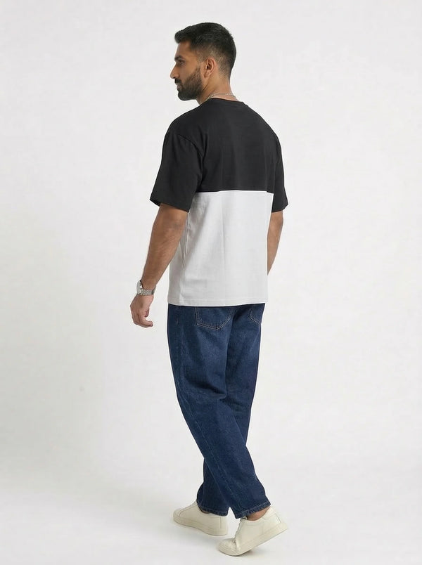 Two-Panel Minimal Branding boxy Tee