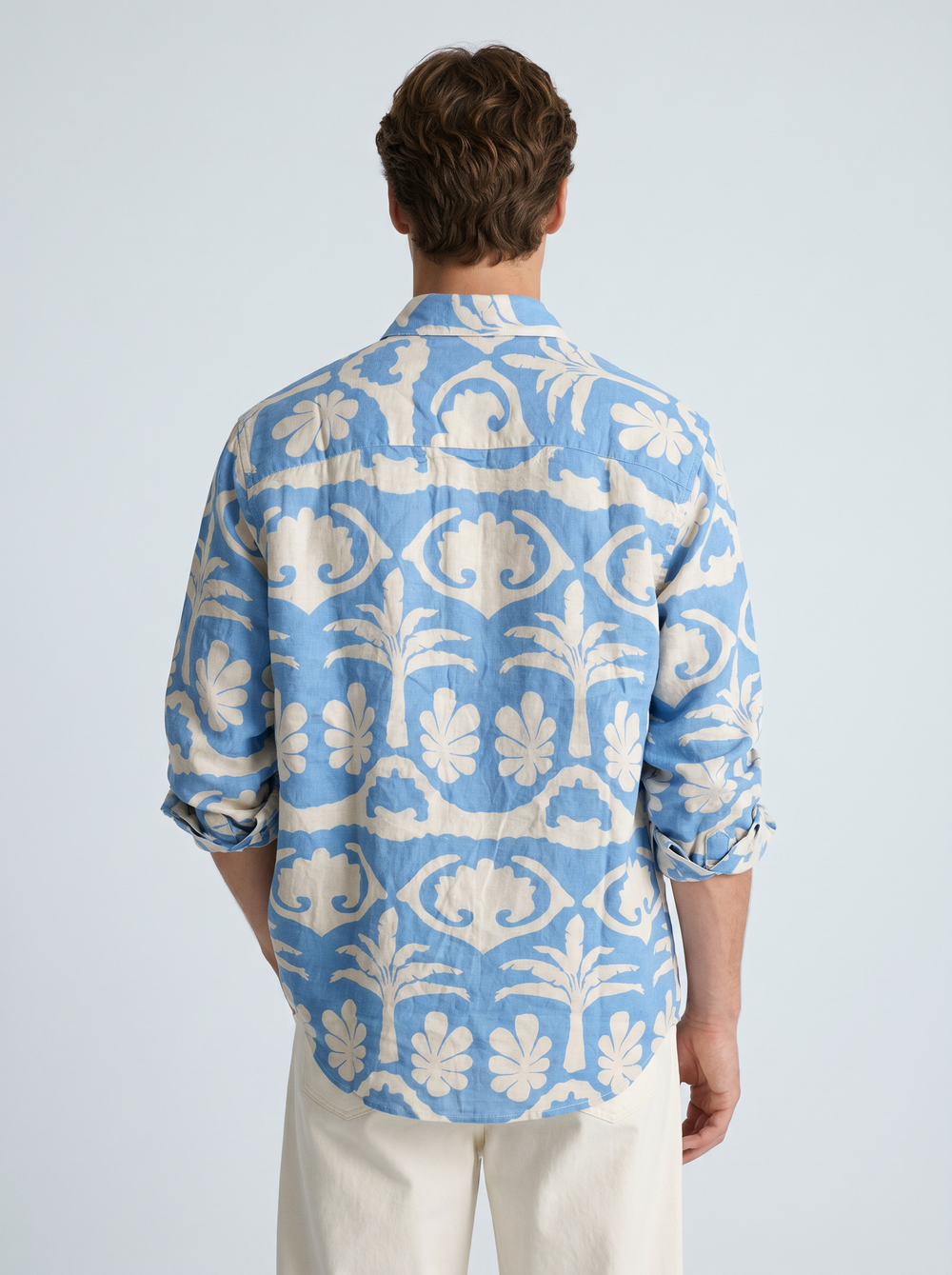Coastal Tile Linen Shirt
