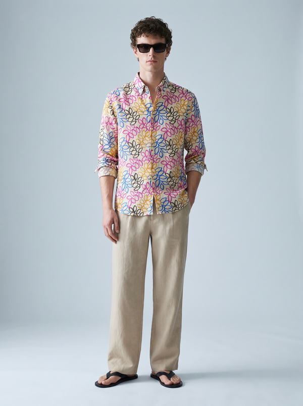 Riviera Garden Linen Shirt