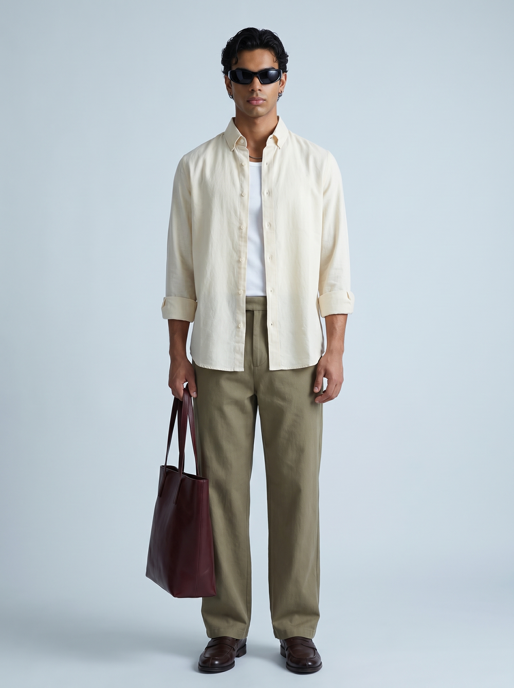 Ivory Classic Linen Shirt