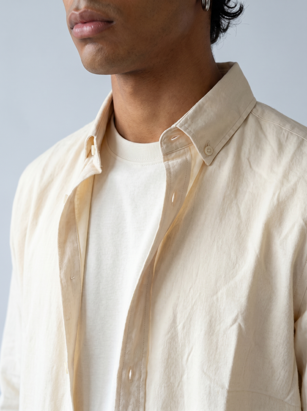 Ivory Classic Linen Shirt