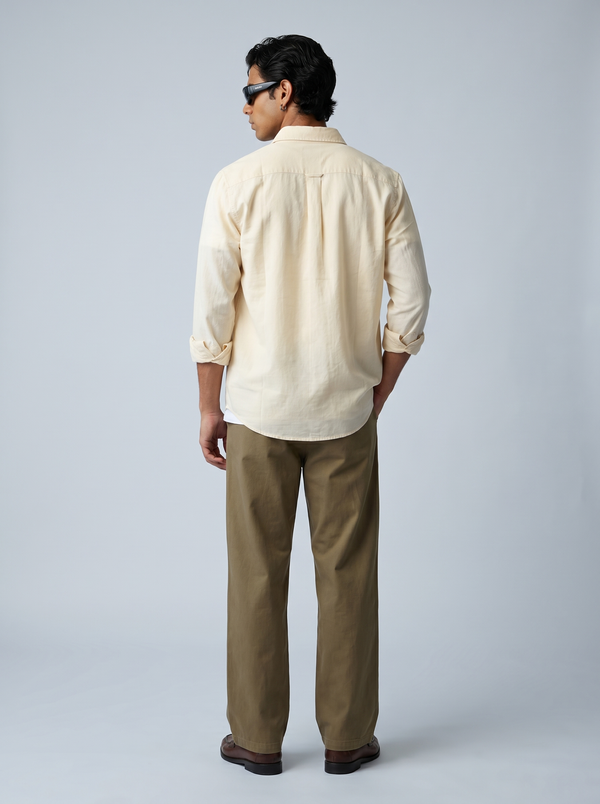 Ivory Classic Linen Shirt