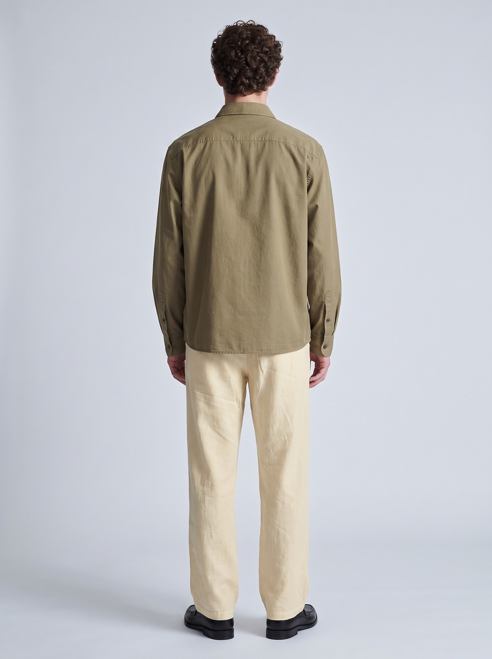 Sandstone Relaxed Linen Trousers
