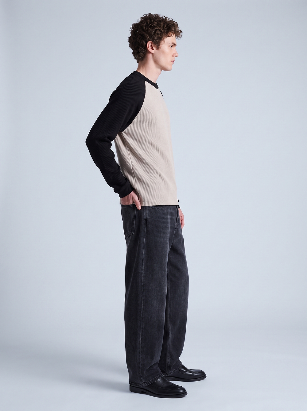 Dune Raglan Ribbed Tee