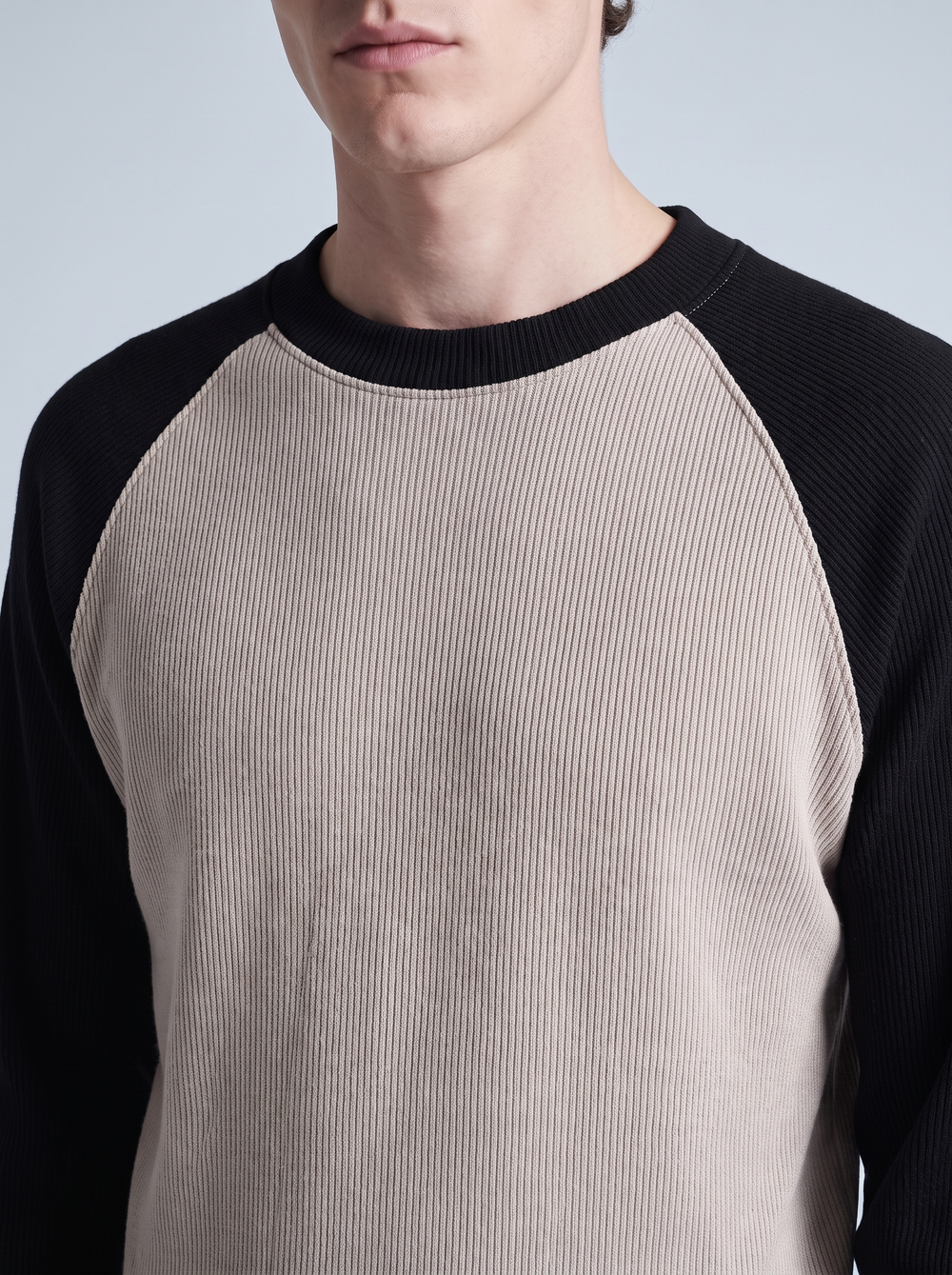 Dune Raglan Ribbed Tee