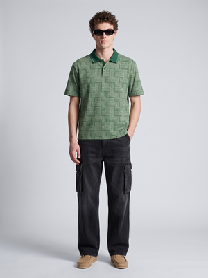 All-Over Print Boxy Polo