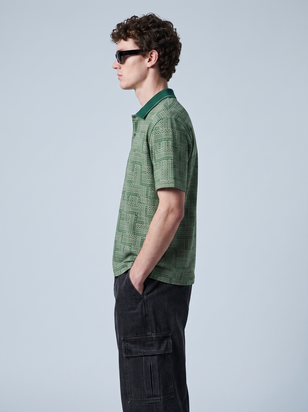 All-Over Print Boxy Polo