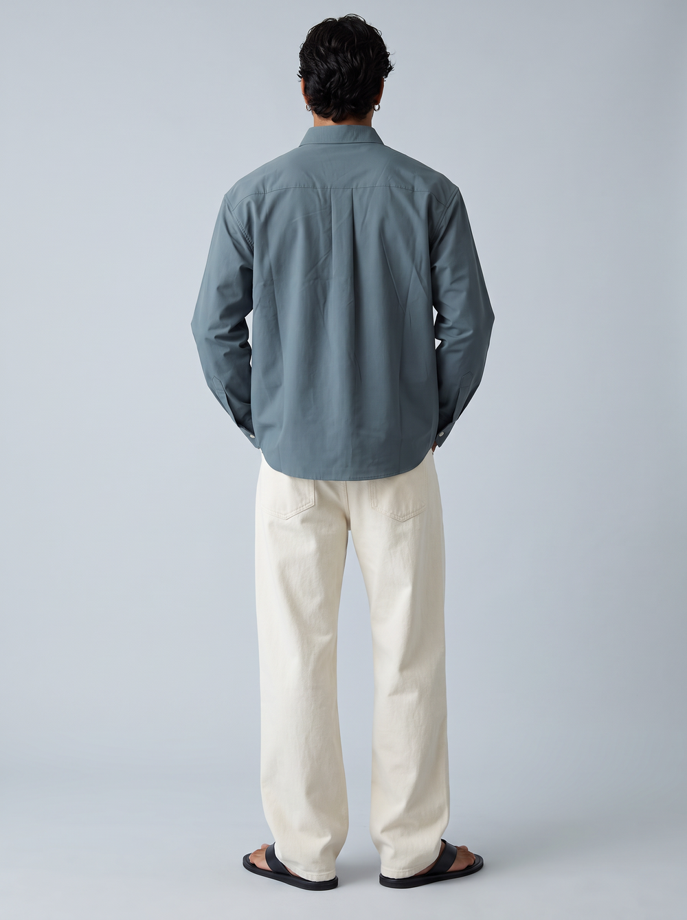 Slate Pintuck Shirt