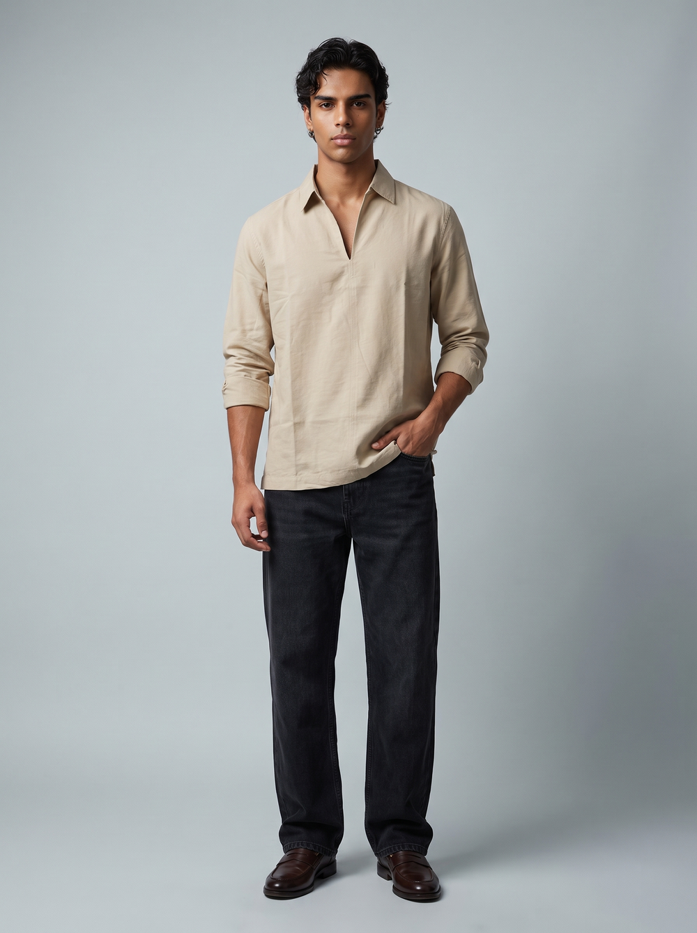 Sand Popover Shirt