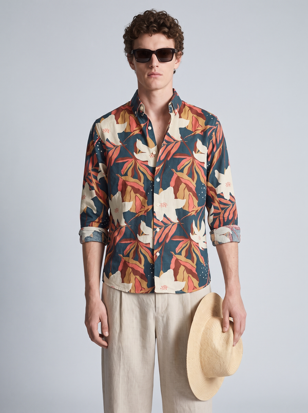 Maple Palm Linen Shirt