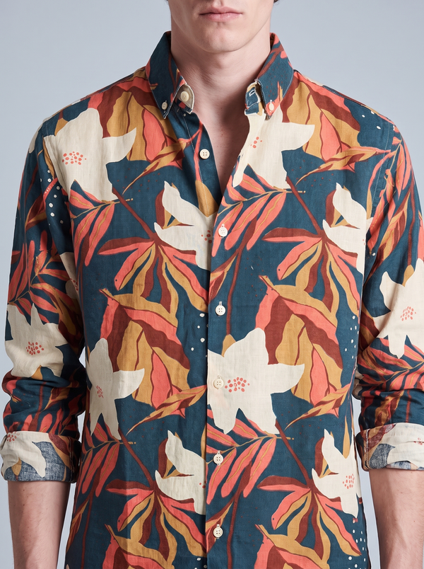 Maple Palm Linen Shirt