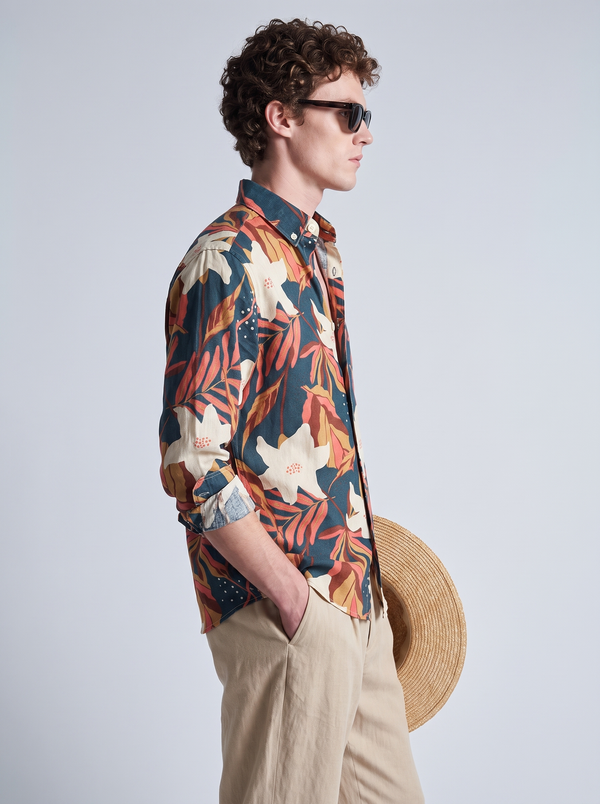 Maple Palm Linen Shirt