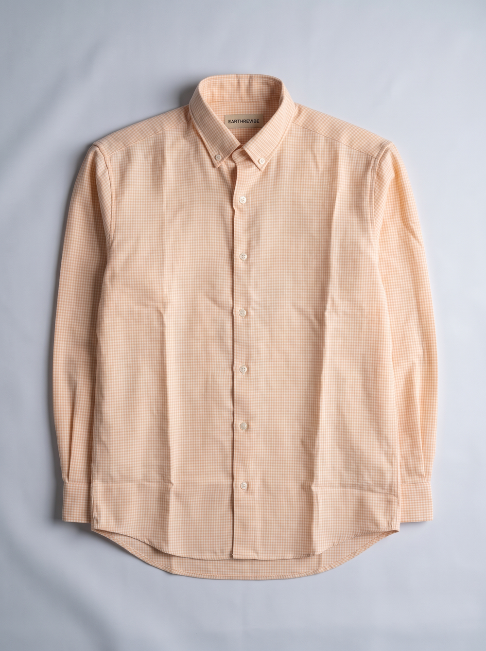 Peach Gingham Shirt