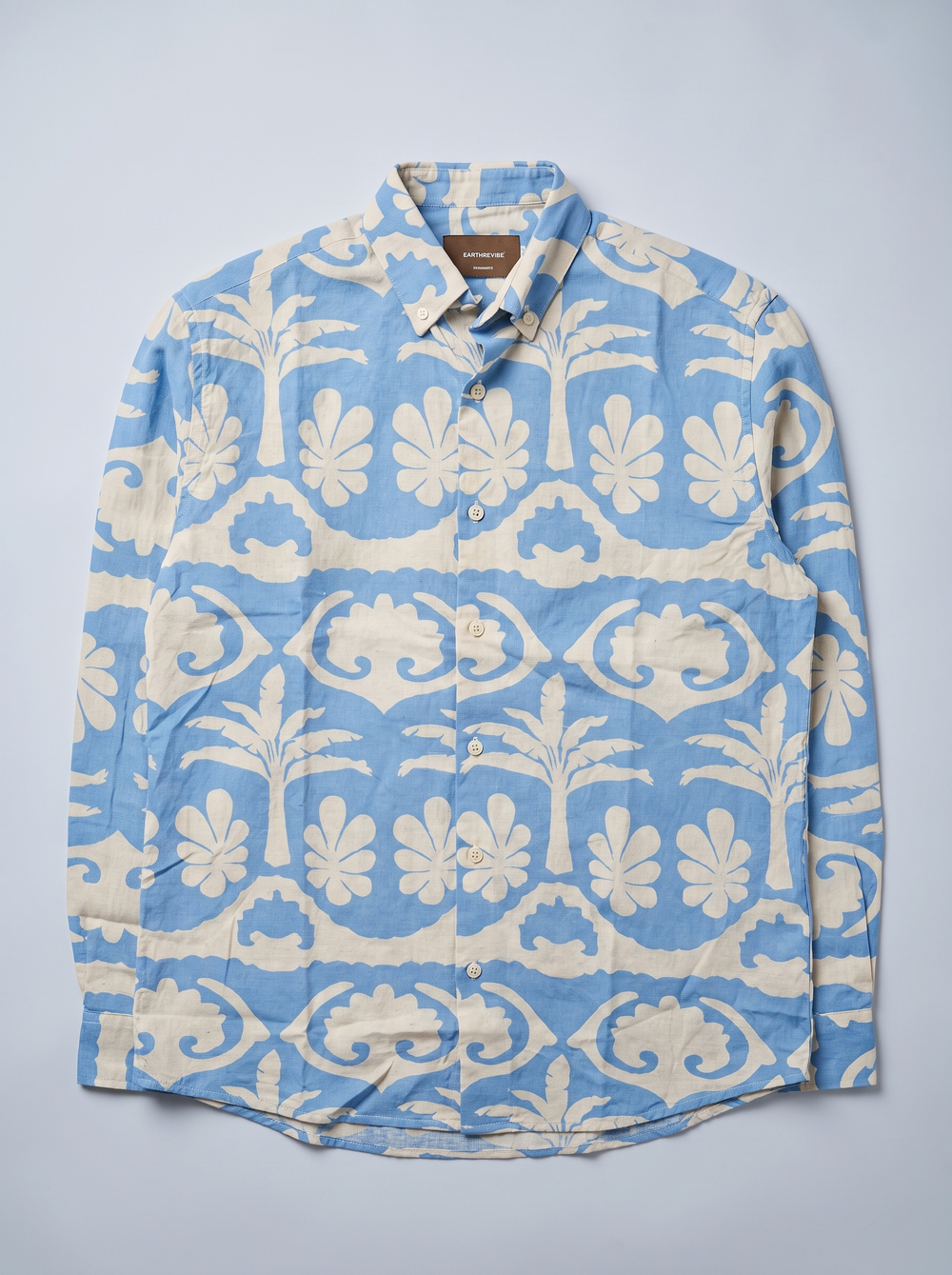 Coastal Tile Linen Shirt