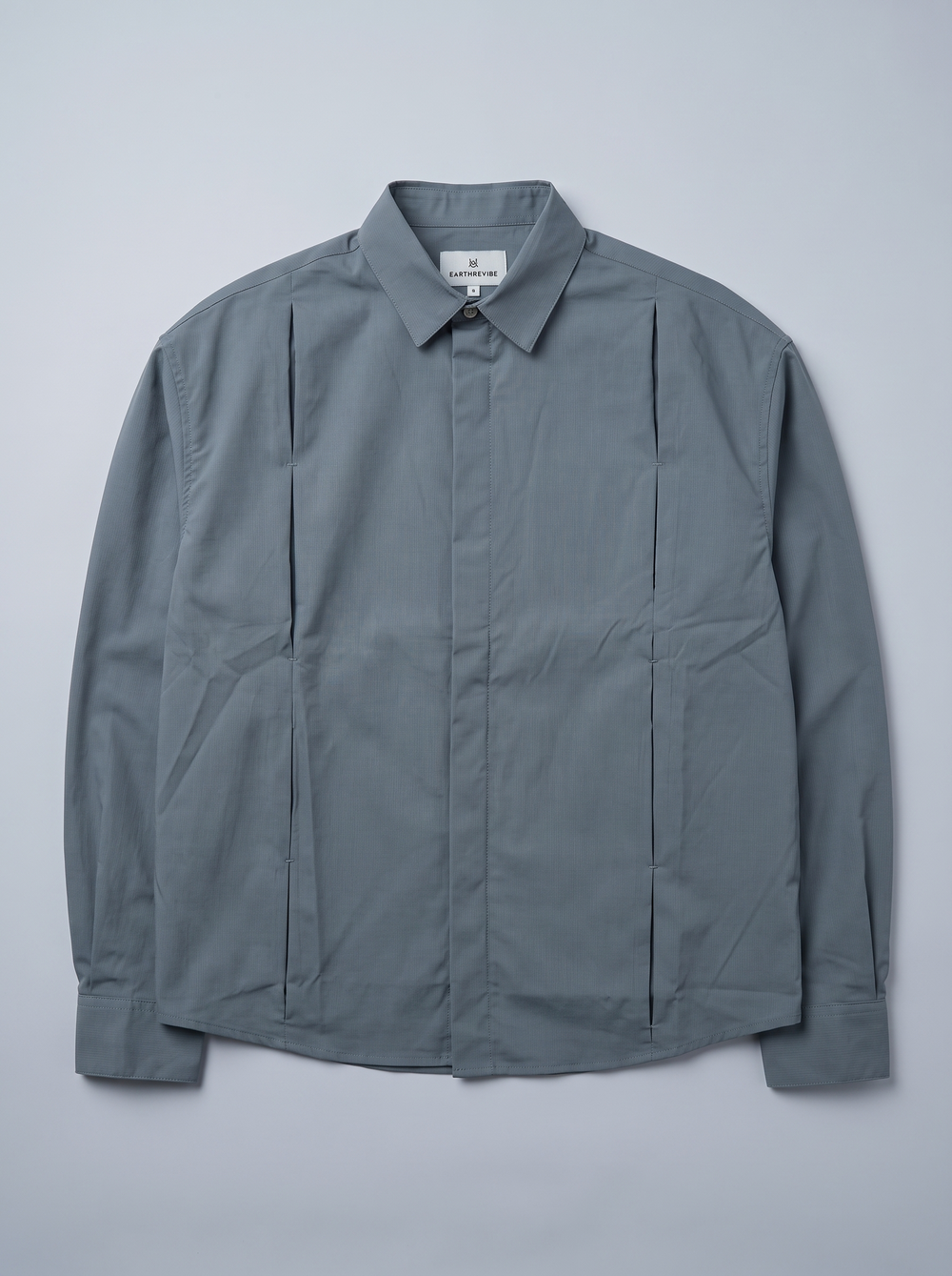 Slate Pintuck Shirt