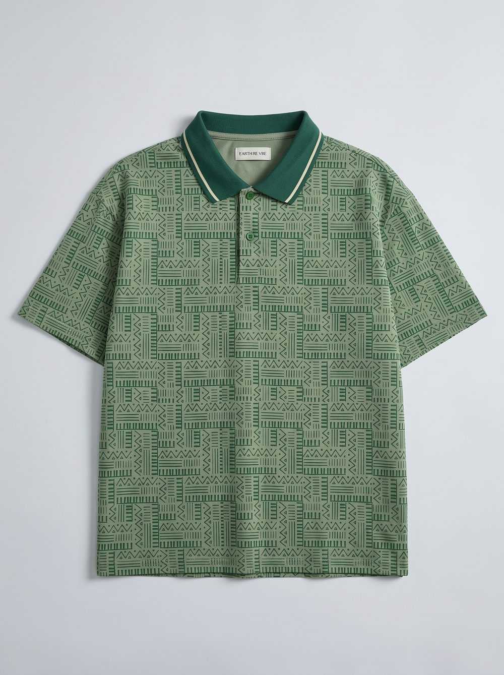 All-Over Print Boxy Polo