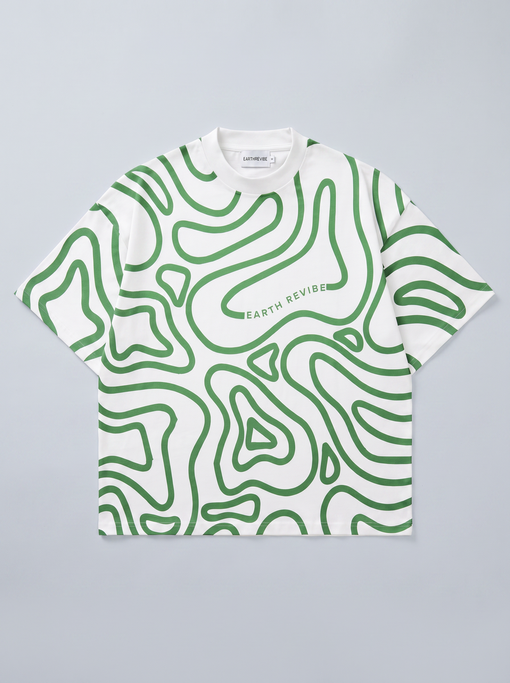 Herbal White All-Over Print Boxy Tee