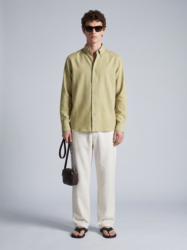 Willow Green Linen Shirt