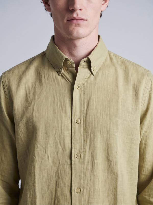 Willow Green Linen Shirt
