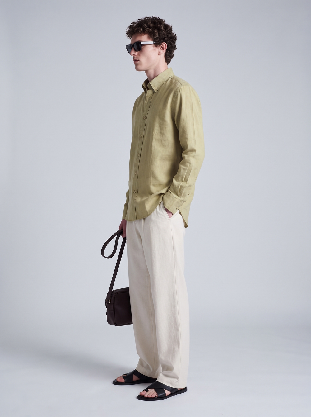 Willow Green Linen Shirt