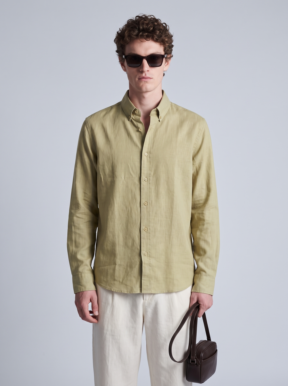Willow Green Linen Shirt
