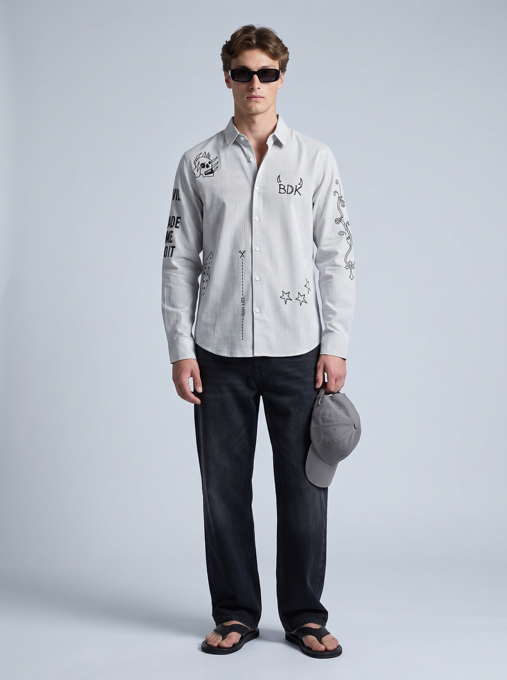 Tattoo Pinstripe Shirt