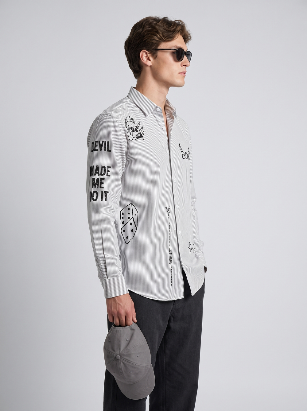 Tattoo Pinstripe Shirt