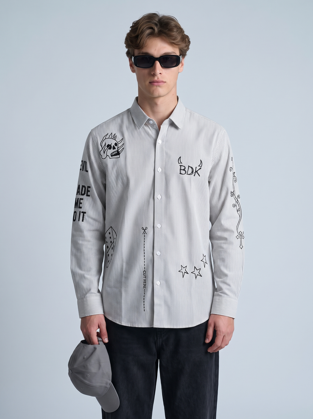 Tattoo Pinstripe Shirt