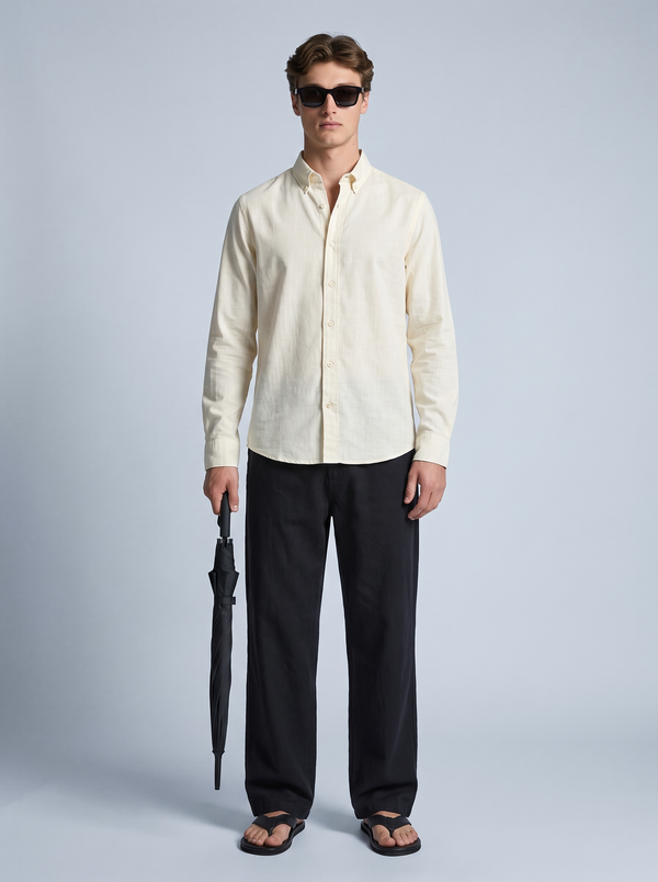 Oat Beige Linen Shirt