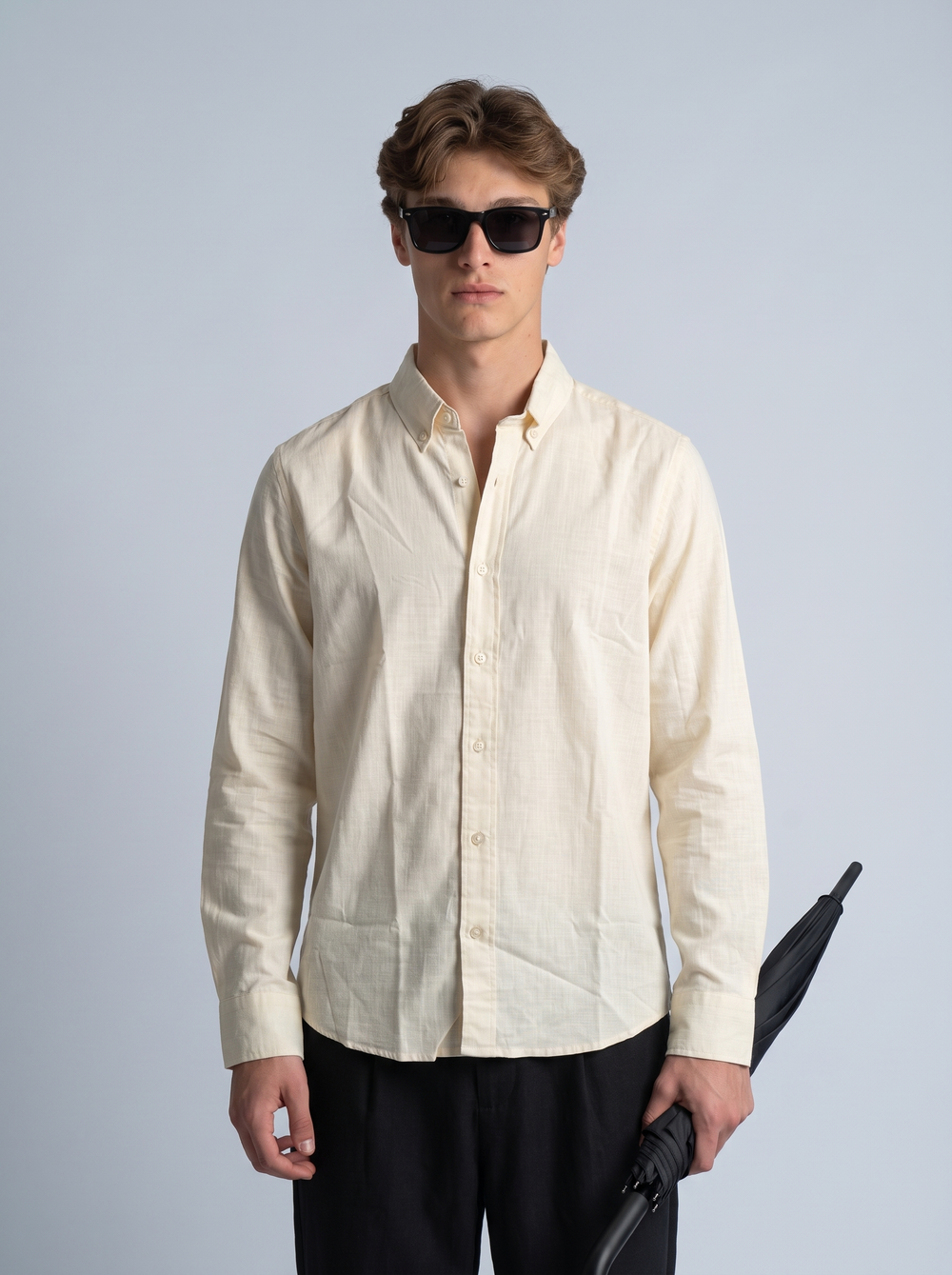 Oat Beige Linen Shirt