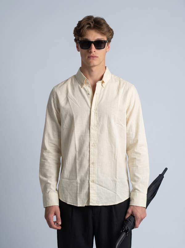 Oat Beige Linen Shirt