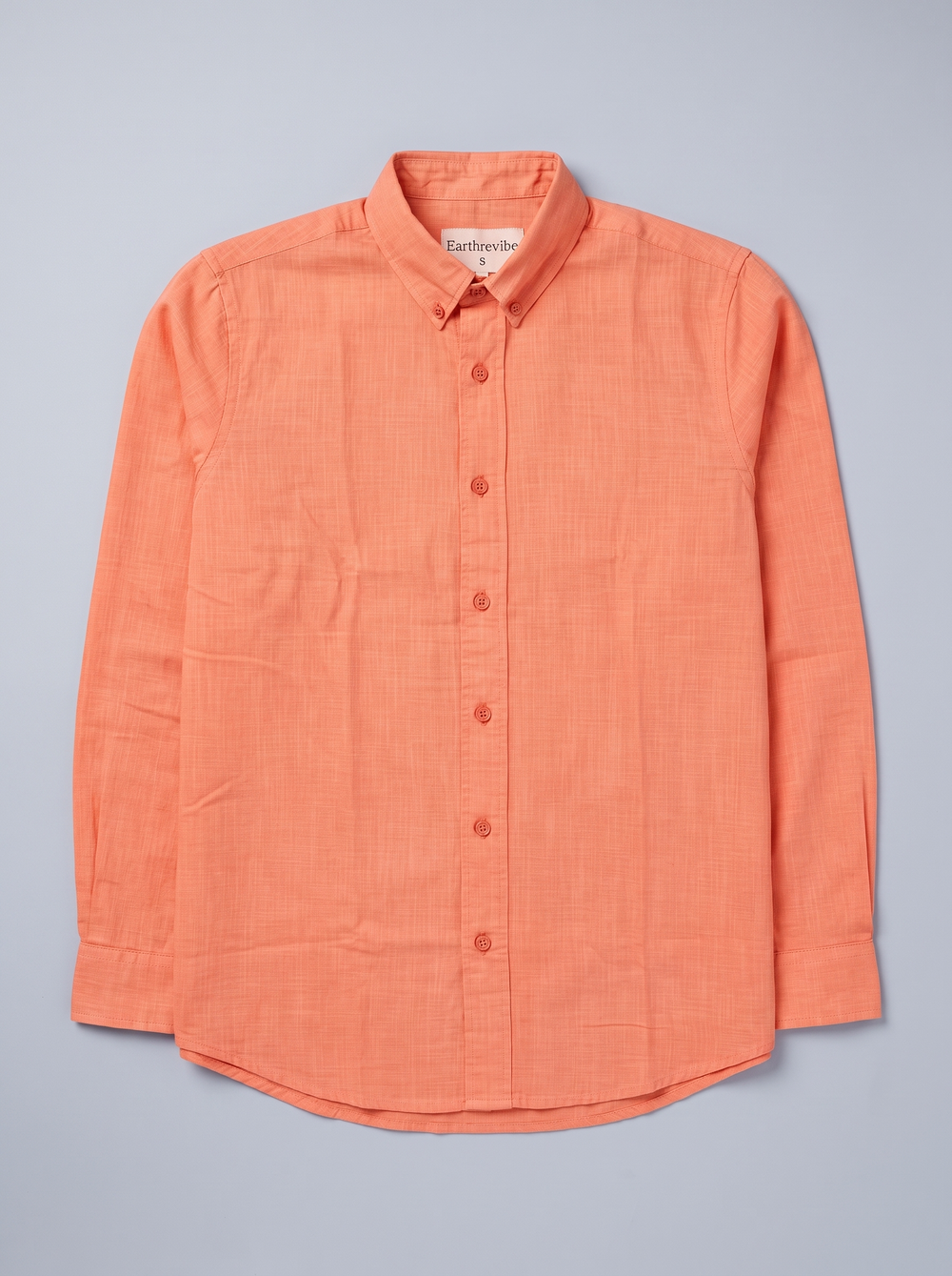 Sunset Coral Linen Shirt