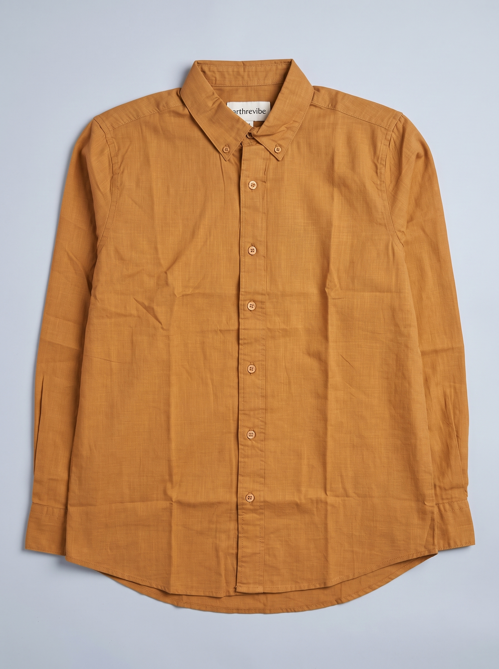 Amber Mustard Linen Shirt