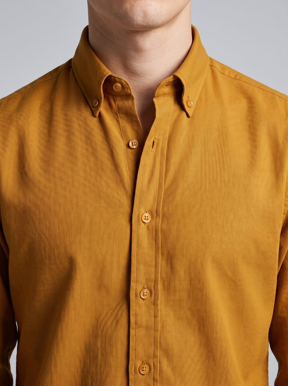 Amber Mustard Linen Shirt