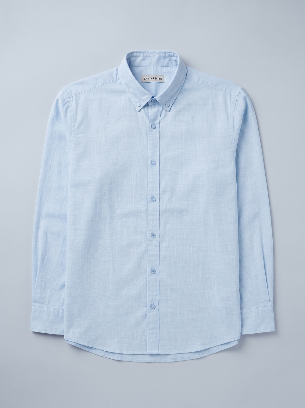 Powder Blue Linen Shirt