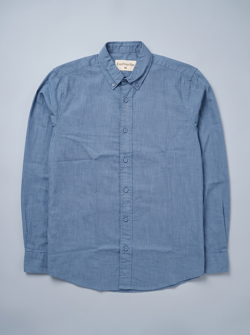 Steel Blue Linen Shirt