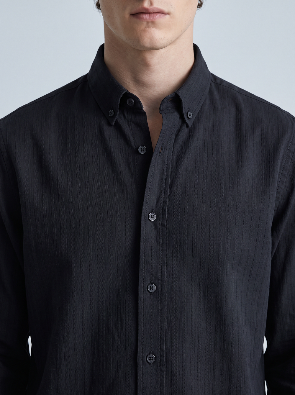 Midnight Black Linen Shirt