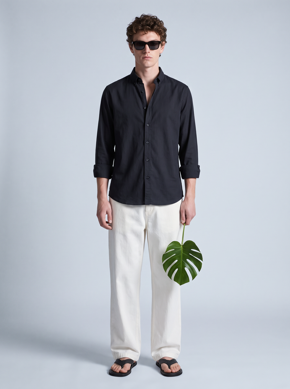 Midnight Black Linen Shirt